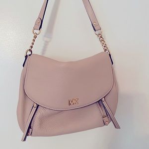 MK leather shoulder bag